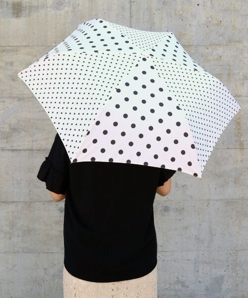 le.coeur blanc / ルクールブラン 傘 | 《紫外線遮蔽率約80％》ドットミニ コンパクト折りたたみ傘 | 詳細3