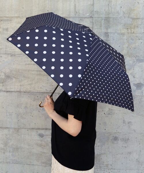 le.coeur blanc / ルクールブラン 傘 | 《紫外線遮蔽率約80％》ドットミニ コンパクト折りたたみ傘 | 詳細5