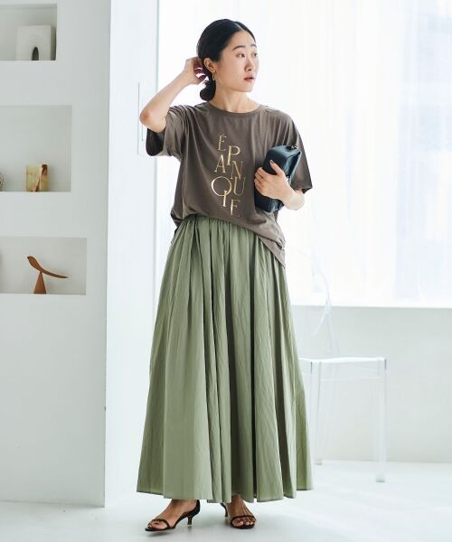 le.coeur blanc / ルクールブラン ロング・マキシ丈スカート | 《手洗い可能》MAISON MAVERICKギャザーフレアスカート | 詳細6