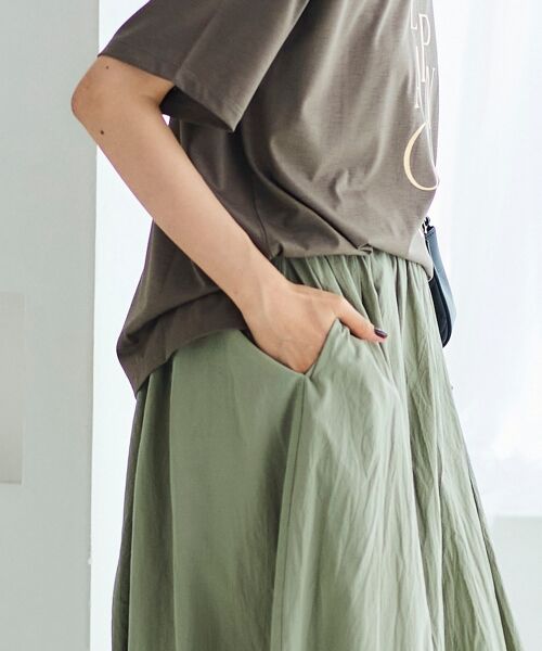 le.coeur blanc / ルクールブラン ロング・マキシ丈スカート | 《手洗い可能》MAISON MAVERICKギャザーフレアスカート | 詳細7