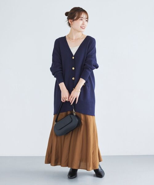 le.coeur blanc / ルクールブラン カーディガン・ボレロ | 《手洗い可能》TORRAZZO DONNAミラノリブカーデ | 詳細11