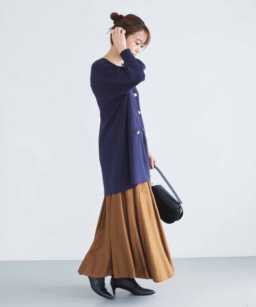 le.coeur blanc / ルクールブラン カーディガン・ボレロ | 《手洗い可能》TORRAZZO DONNAミラノリブカーデ | 詳細13