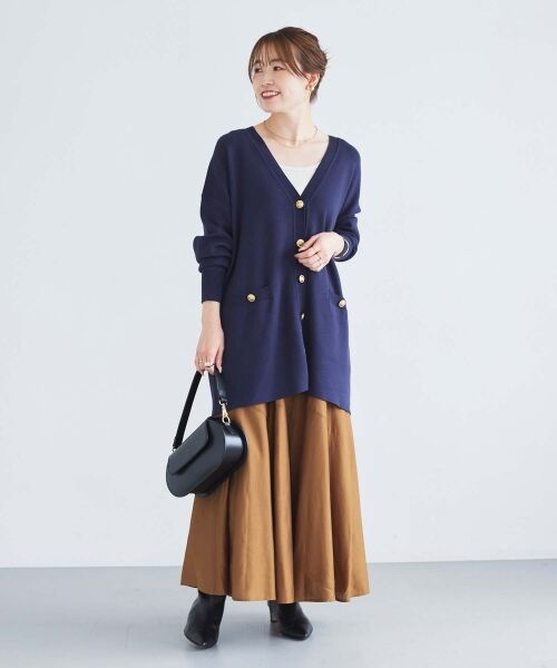 le.coeur blanc / ルクールブラン カーディガン・ボレロ | 《手洗い可能》TORRAZZO DONNAミラノリブカーデ | 詳細15