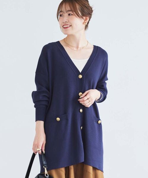 le.coeur blanc / ルクールブラン カーディガン・ボレロ | 《手洗い可能》TORRAZZO DONNAミラノリブカーデ | 詳細16