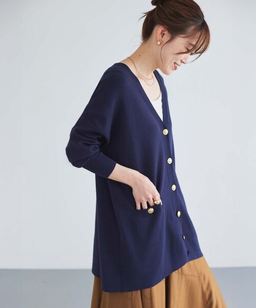 le.coeur blanc / ルクールブラン カーディガン・ボレロ | 《手洗い可能》TORRAZZO DONNAミラノリブカーデ | 詳細18