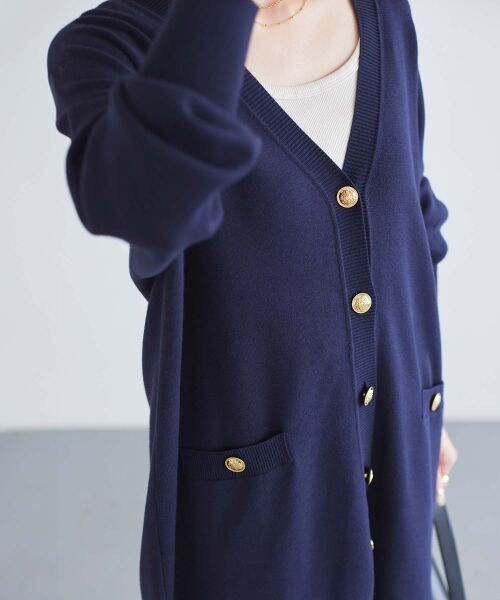 le.coeur blanc / ルクールブラン カーディガン・ボレロ | 《手洗い可能》TORRAZZO DONNAミラノリブカーデ | 詳細21