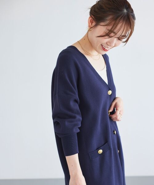 le.coeur blanc / ルクールブラン カーディガン・ボレロ | 《手洗い可能》TORRAZZO DONNAミラノリブカーデ | 詳細24