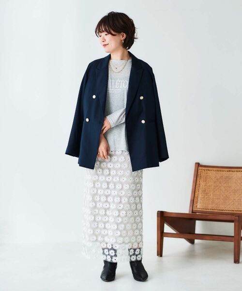 le.coeur blanc / ルクールブラン Tシャツ | 《手洗い可能》BONNE ETOILE ロンTEE | 詳細13