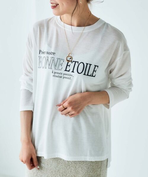 le.coeur blanc / ルクールブラン Tシャツ | 《手洗い可能》BONNE ETOILE ロンTEE | 詳細19