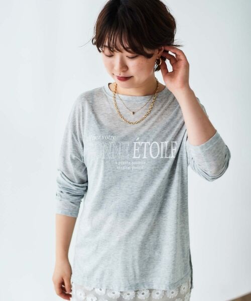 le.coeur blanc / ルクールブラン Tシャツ | 《手洗い可能》BONNE ETOILE ロンTEE | 詳細2