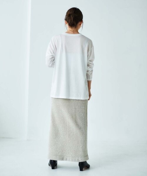 le.coeur blanc / ルクールブラン Tシャツ | 《手洗い可能》BONNE ETOILE ロンTEE | 詳細25