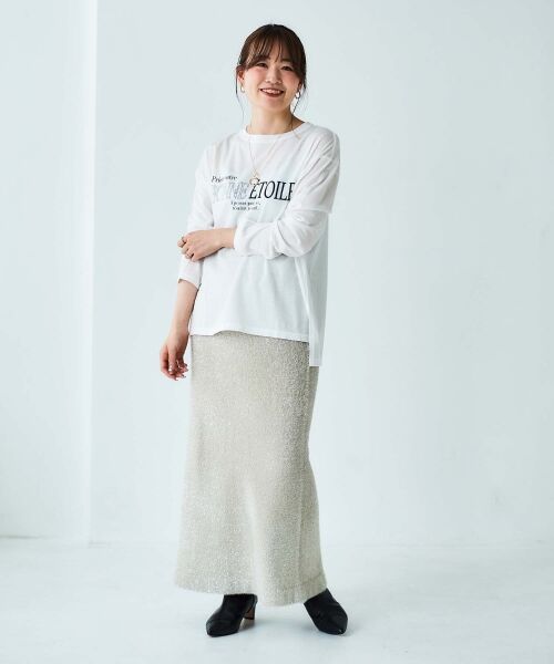 le.coeur blanc / ルクールブラン Tシャツ | 《手洗い可能》BONNE ETOILE ロンTEE | 詳細27