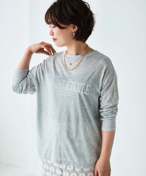 le.coeur blanc / ルクールブラン Tシャツ | 《手洗い可能》BONNE ETOILE ロンTEE | 詳細4