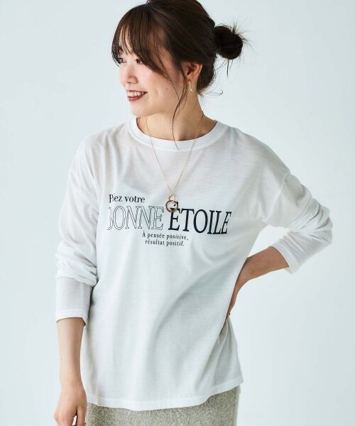 le.coeur blanc / ルクールブラン Tシャツ | 《手洗い可能》BONNE ETOILE ロンTEE | 詳細2