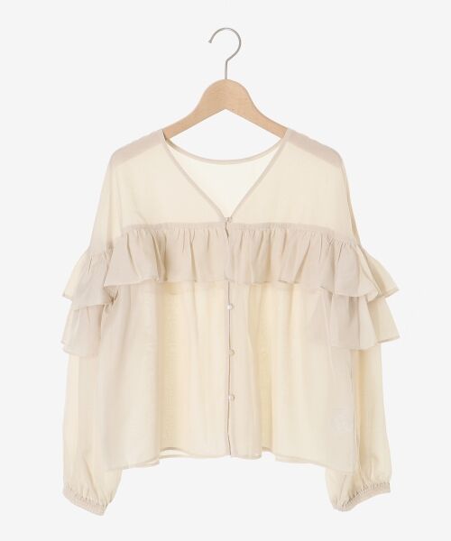 le.coeur blanc / ルクールブラン シャツ・ブラウス | フリル2WAYブラウス | 詳細1