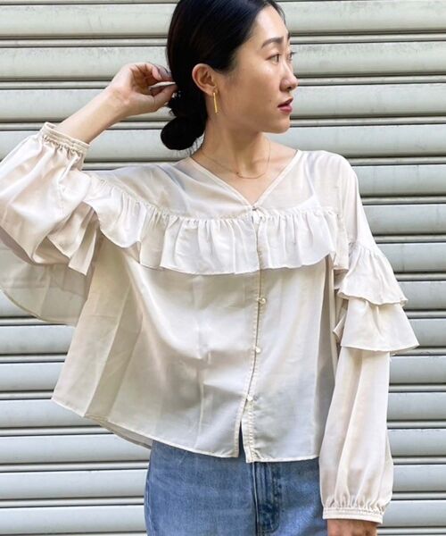 le.coeur blanc / ルクールブラン シャツ・ブラウス | フリル2WAYブラウス | 詳細10