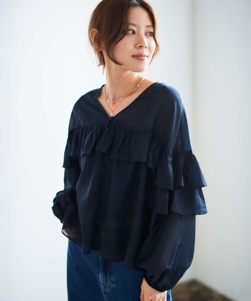 le.coeur blanc / ルクールブラン シャツ・ブラウス | フリル2WAYブラウス | 詳細17