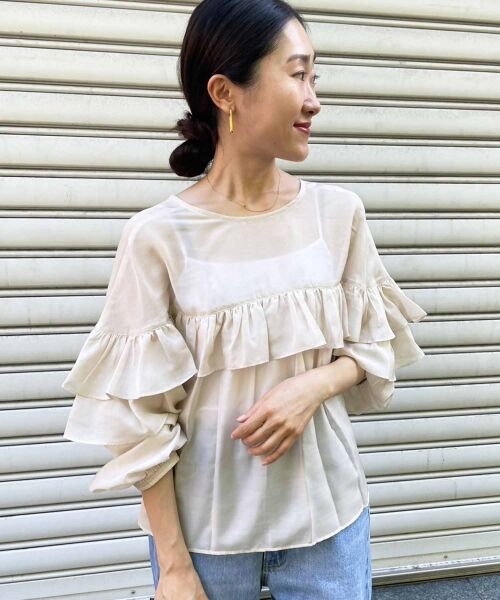 le.coeur blanc / ルクールブラン シャツ・ブラウス | フリル2WAYブラウス | 詳細2