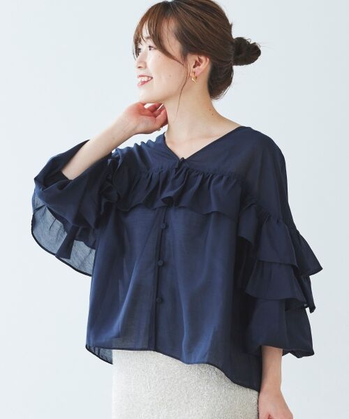 le.coeur blanc / ルクールブラン シャツ・ブラウス | フリル2WAYブラウス | 詳細21
