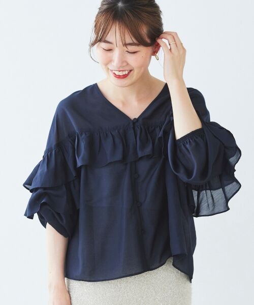 le.coeur blanc / ルクールブラン シャツ・ブラウス | フリル2WAYブラウス | 詳細22