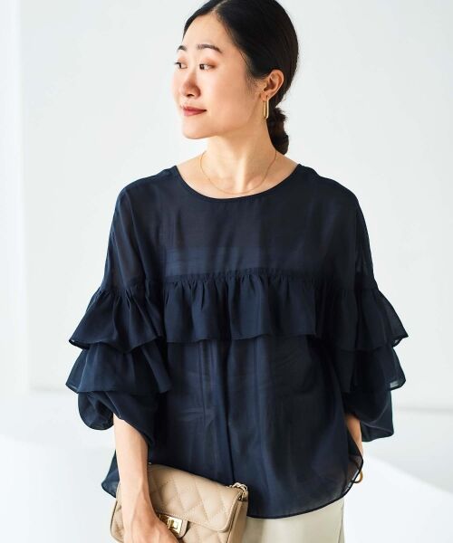 le.coeur blanc / ルクールブラン シャツ・ブラウス | フリル2WAYブラウス | 詳細24