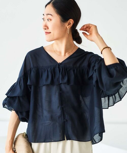 le.coeur blanc / ルクールブラン シャツ・ブラウス | フリル2WAYブラウス | 詳細29