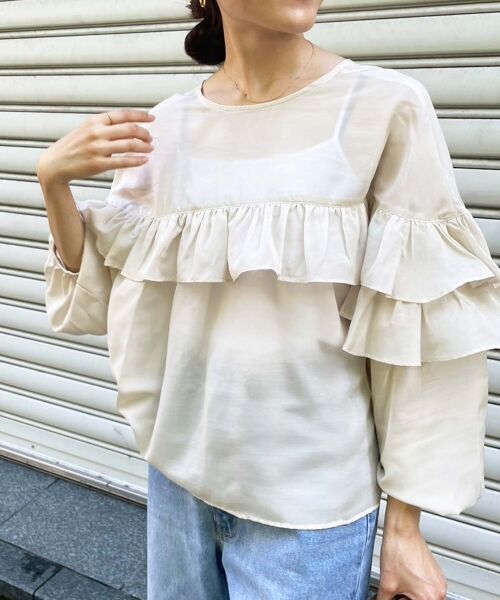 le.coeur blanc / ルクールブラン シャツ・ブラウス | フリル2WAYブラウス | 詳細4