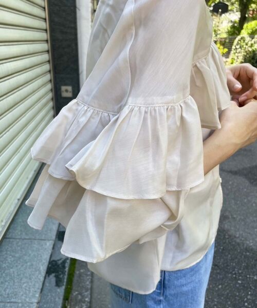 le.coeur blanc / ルクールブラン シャツ・ブラウス | フリル2WAYブラウス | 詳細7