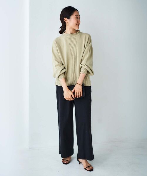 le.coeur blanc / ルクールブラン ニット・セーター | 《手洗い可能》ウォッシャブルウールボリュームスリーブニット | 詳細11