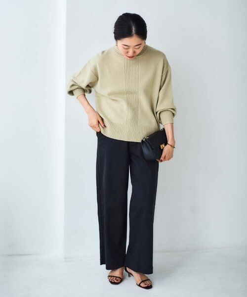 le.coeur blanc / ルクールブラン ニット・セーター | 《手洗い可能》ウォッシャブルウールボリュームスリーブニット | 詳細12