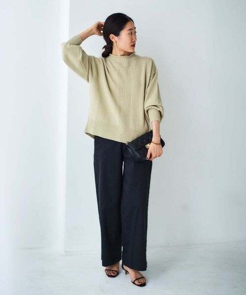 le.coeur blanc / ルクールブラン ニット・セーター | 《手洗い可能》ウォッシャブルウールボリュームスリーブニット | 詳細13