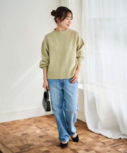 le.coeur blanc / ルクールブラン ニット・セーター | 《手洗い可能》ウォッシャブルウールボリュームスリーブニット | 詳細18