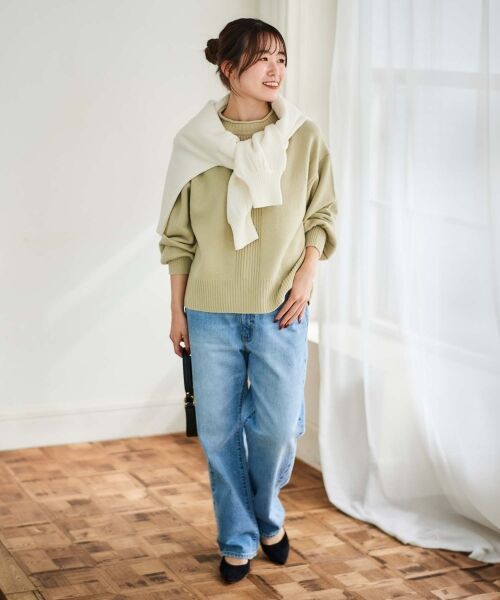 le.coeur blanc / ルクールブラン ニット・セーター | 《手洗い可能》ウォッシャブルウールボリュームスリーブニット | 詳細19