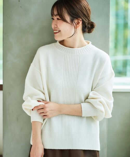 le.coeur blanc / ルクールブラン ニット・セーター | 《手洗い可能》ウォッシャブルウールボリュームスリーブニット | 詳細21