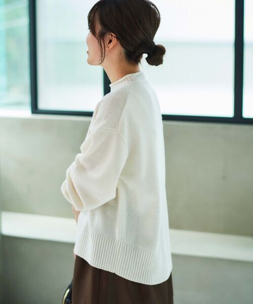le.coeur blanc / ルクールブラン ニット・セーター | 《手洗い可能》ウォッシャブルウールボリュームスリーブニット | 詳細26