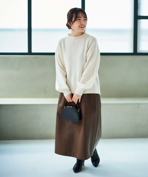 le.coeur blanc / ルクールブラン ニット・セーター | 《手洗い可能》ウォッシャブルウールボリュームスリーブニット | 詳細28