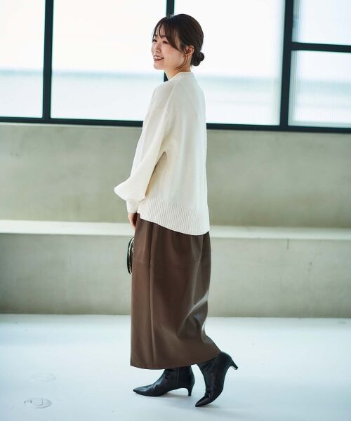le.coeur blanc / ルクールブラン ニット・セーター | 《手洗い可能》ウォッシャブルウールボリュームスリーブニット | 詳細29