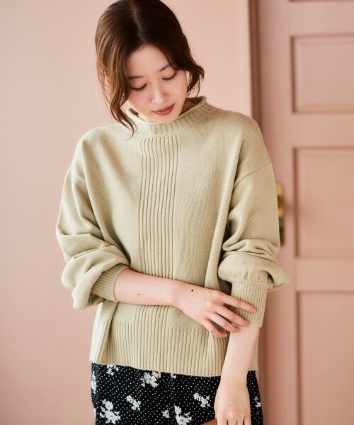 le.coeur blanc / ルクールブラン ニット・セーター | 《手洗い可能》ウォッシャブルウールボリュームスリーブニット | 詳細3