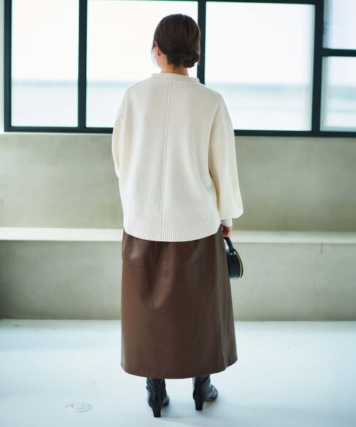 le.coeur blanc / ルクールブラン ニット・セーター | 《手洗い可能》ウォッシャブルウールボリュームスリーブニット | 詳細30
