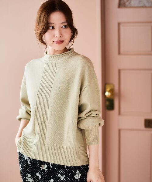 le.coeur blanc / ルクールブラン ニット・セーター | 《手洗い可能》ウォッシャブルウールボリュームスリーブニット | 詳細4