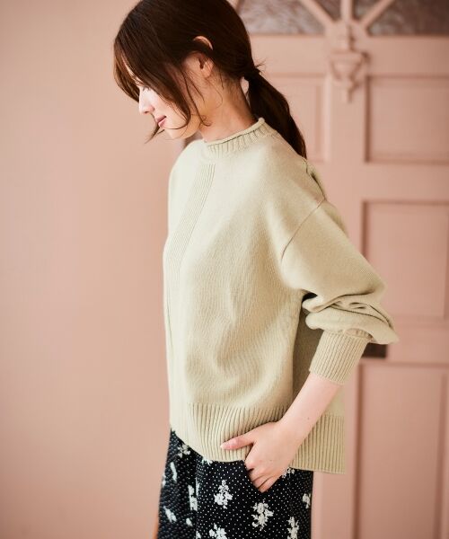 le.coeur blanc / ルクールブラン ニット・セーター | 《手洗い可能》ウォッシャブルウールボリュームスリーブニット | 詳細6