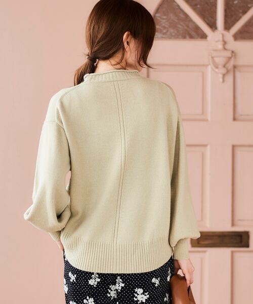 le.coeur blanc / ルクールブラン ニット・セーター | 《手洗い可能》ウォッシャブルウールボリュームスリーブニット | 詳細7