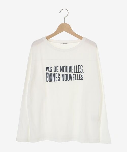 le.coeur blanc / ルクールブラン Tシャツ | BONNES VOUVELLES ロゴプリントTシャツ | 詳細1