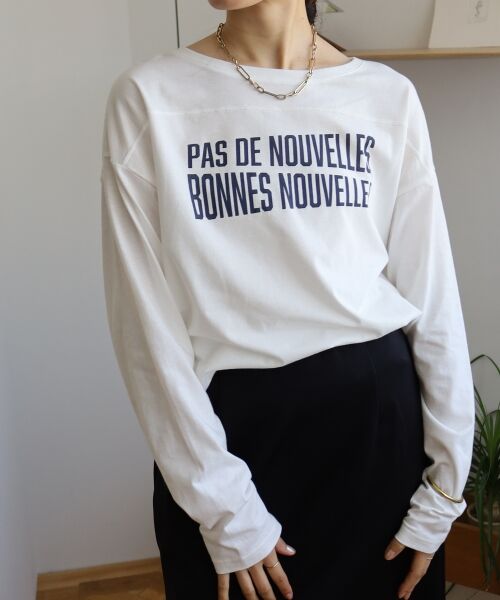 le.coeur blanc / ルクールブラン Tシャツ | BONNES VOUVELLES ロゴプリントTシャツ | 詳細2