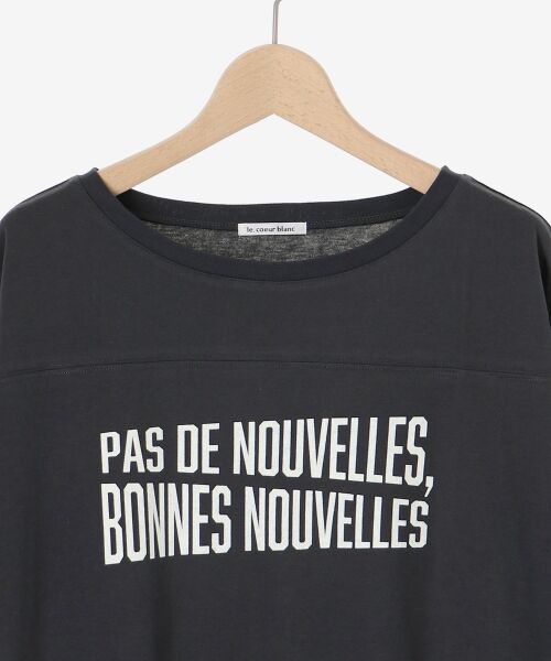 le.coeur blanc / ルクールブラン Tシャツ | BONNES VOUVELLES ロゴプリントTシャツ | 詳細24