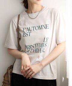 AUTOMNE ロゴプリントTシャツ