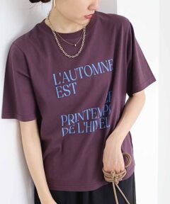 AUTOMNE ロゴプリントTシャツ