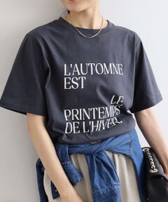 AUTOMNE ロゴプリントTシャツ