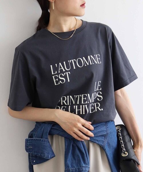 le.coeur blanc / ルクールブラン Tシャツ | AUTOMNE ロゴプリントTシャツ | 詳細22