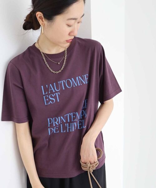 le.coeur blanc / ルクールブラン Tシャツ | AUTOMNE ロゴプリントTシャツ | 詳細15